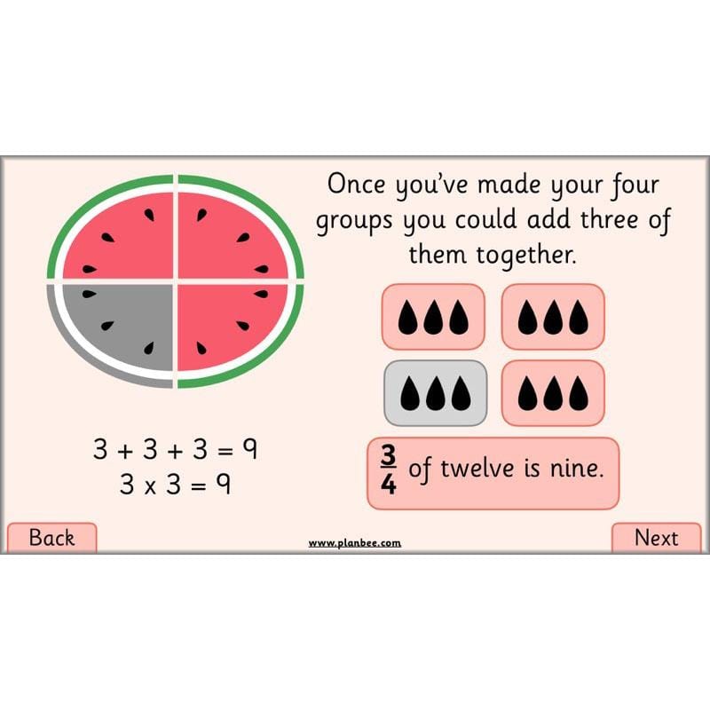 PlanBee Let's Find Fractions - Year 2 Maths - Measurement Planning