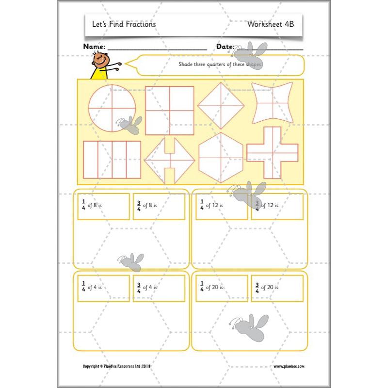 PlanBee Let's Find Fractions - Year 2 Maths - Measurement Planning