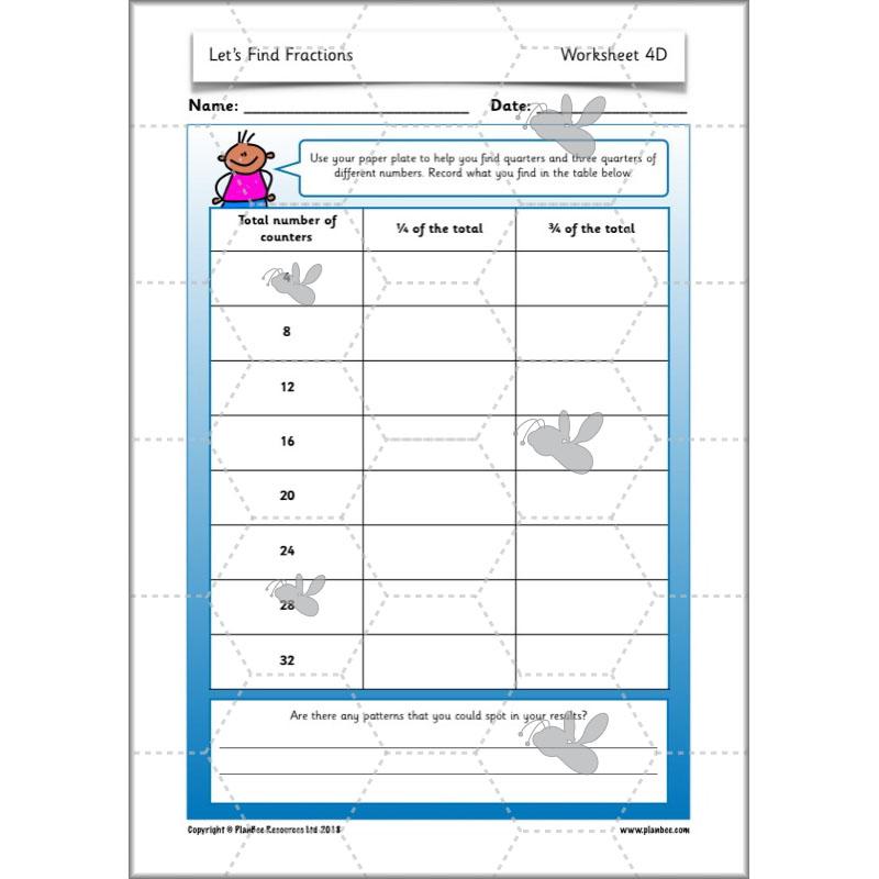PlanBee Let's Find Fractions - Year 2 Maths - Measurement Planning