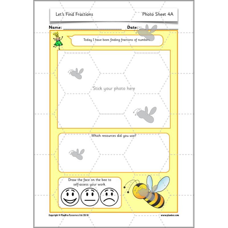 PlanBee Let's Find Fractions - Year 2 Maths - Measurement Planning