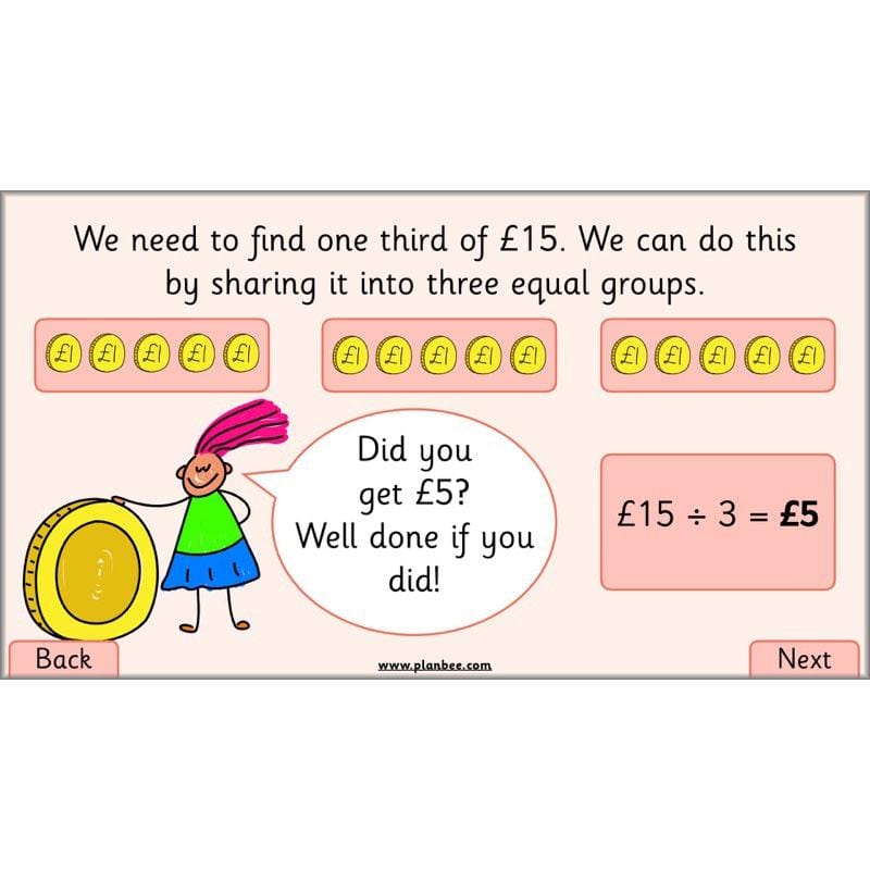 PlanBee Let's Find Fractions - Year 2 Maths - Measurement Planning