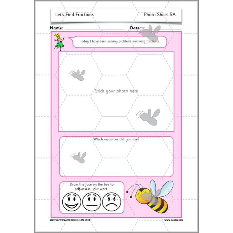 PlanBee Let's Find Fractions - Year 2 Maths - Measurement Planning