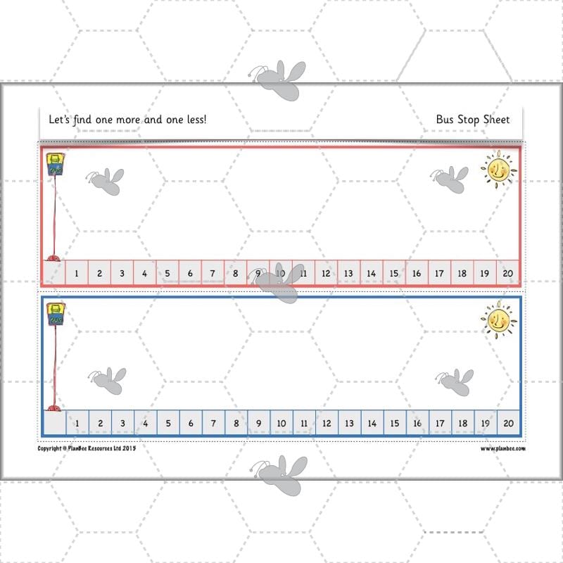 PlanBee Let’s find one more and one less - KS1 Maths planning and resources