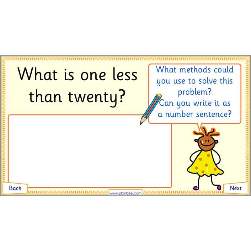 PlanBee Let’s find one more and one less - KS1 Maths planning and resources