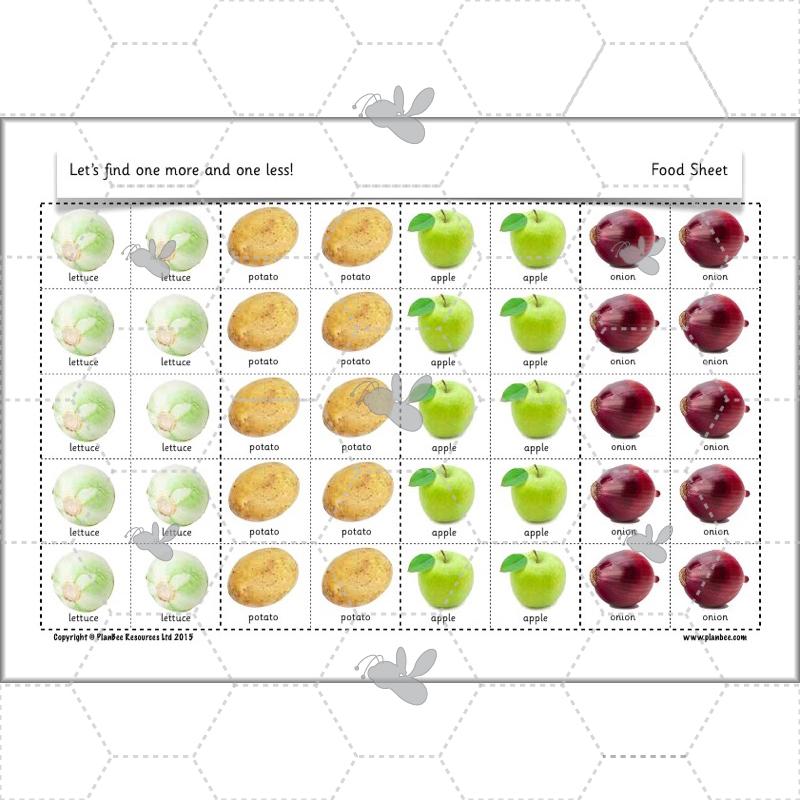 PlanBee Let’s find one more and one less - KS1 Maths planning and resources