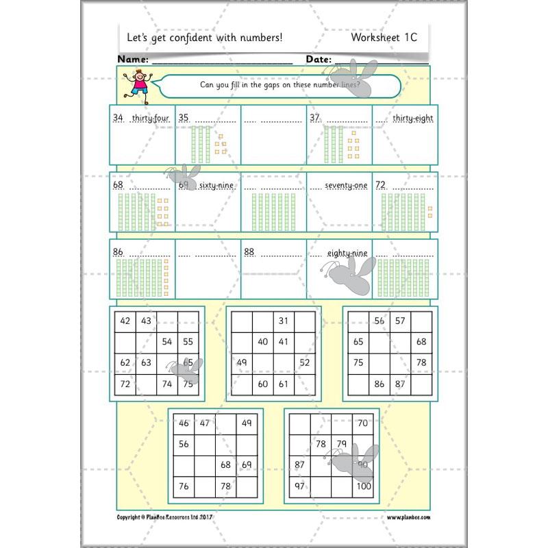 PlanBee Let's Get Confident with Numbers complete resource pack