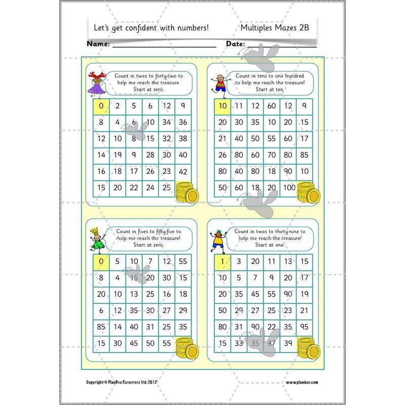 PlanBee Let's Get Confident with Numbers complete resource pack