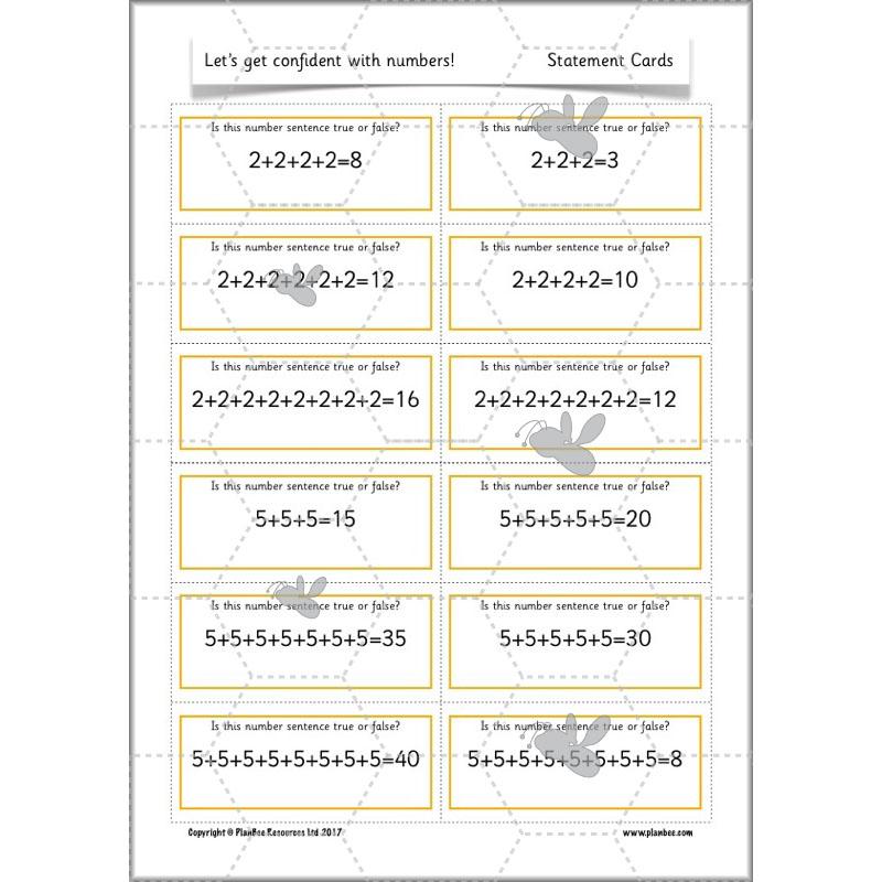 PlanBee Let's Get Confident with Numbers complete resource pack