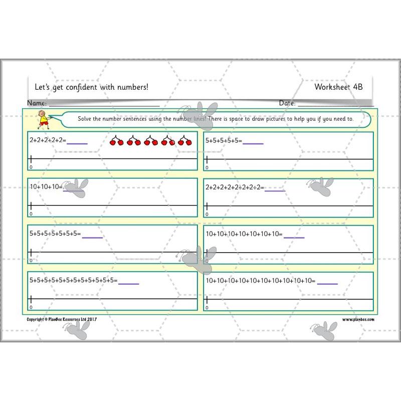 PlanBee Let's Get Confident with Numbers complete resource pack