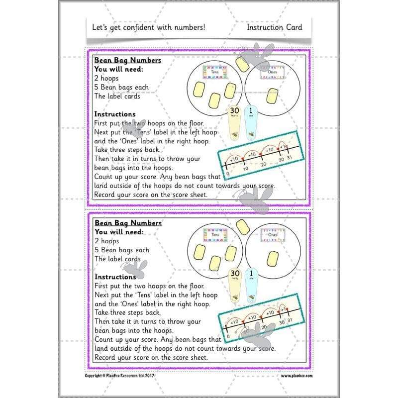 PlanBee Let's Get Confident with Numbers complete resource pack