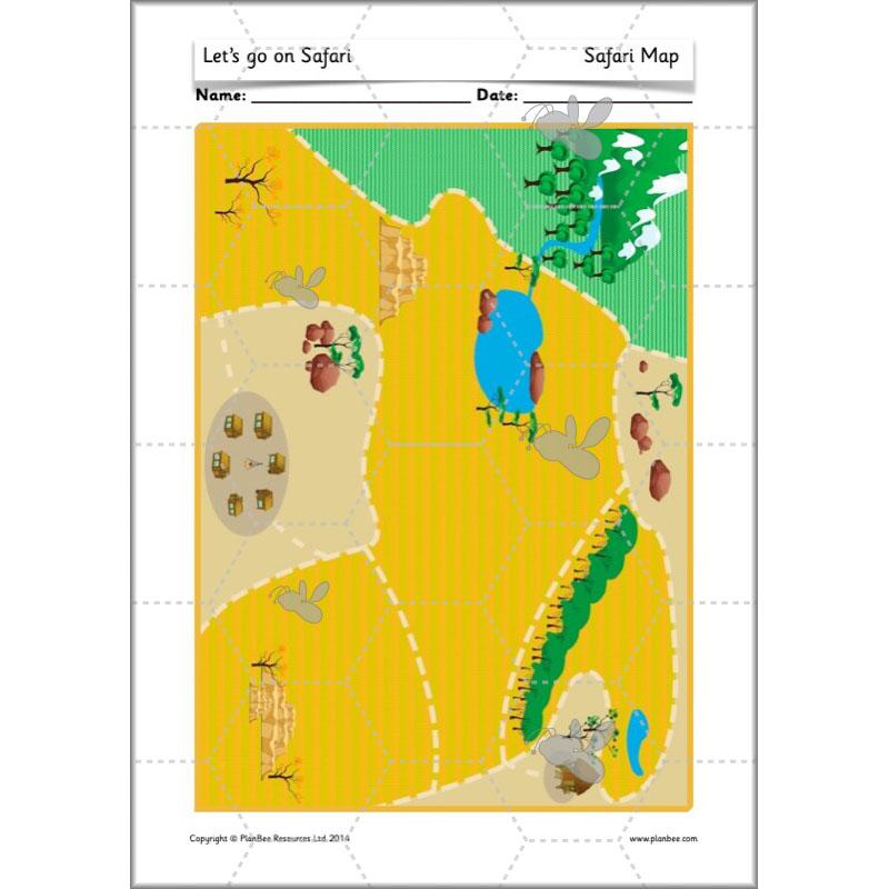 PlanBee Let's go on Safari: Kenya KS1 Geography Lesson Plans