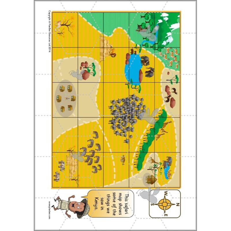 PlanBee Let's go on Safari: Kenya KS1 Geography Lesson Plans