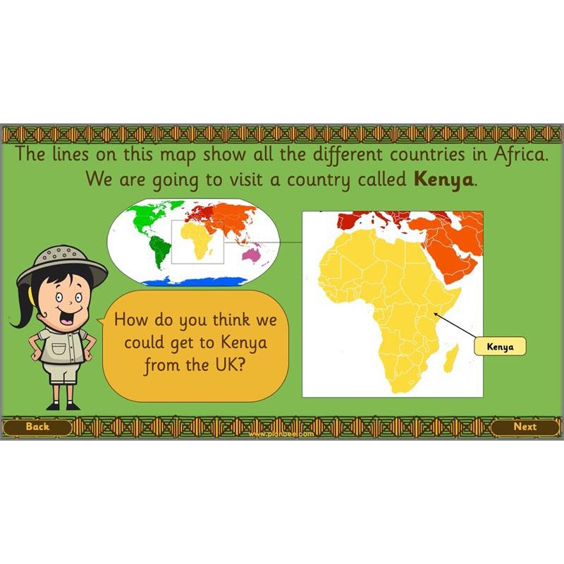 PlanBee Let's go on Safari: Kenya KS1 Geography Lesson Plans