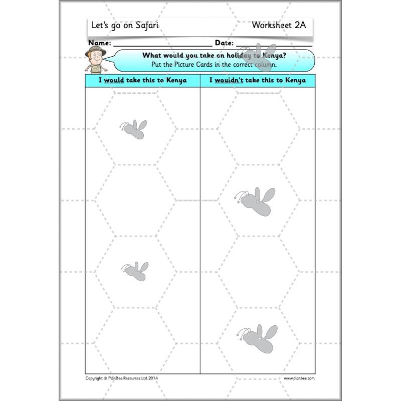 PlanBee Let's go on Safari: Kenya KS1 Geography Lesson Plans