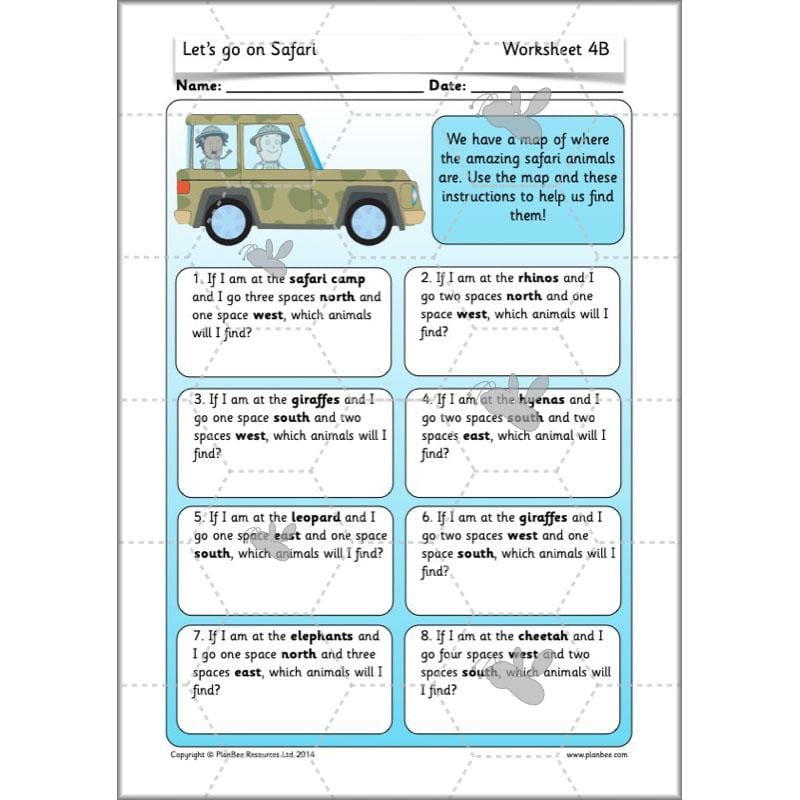 PlanBee Let's go on Safari: Kenya KS1 Geography Lesson Plans