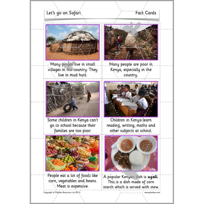 PlanBee Let's go on Safari: Kenya KS1 Geography Lesson Plans