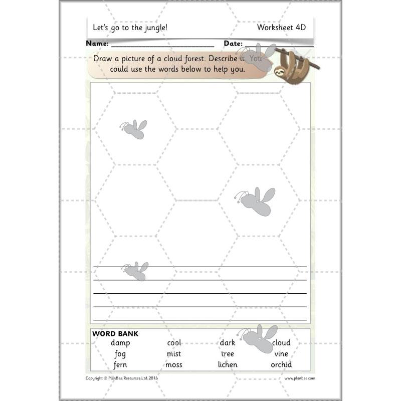 PlanBee Let's go to the Jungle Geography lessons for KS1