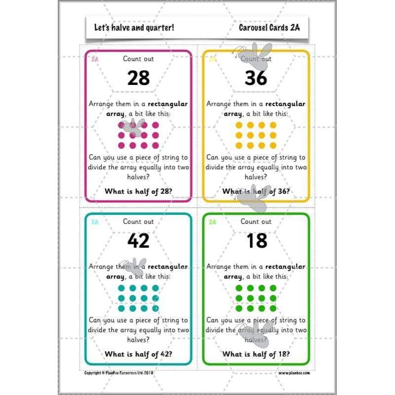 PlanBee Let's halve and quarter!