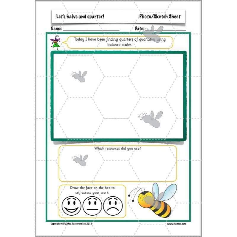 PlanBee Let's halve and quarter!