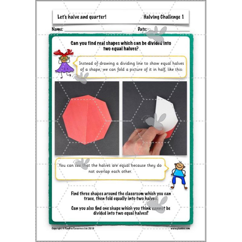 PlanBee Let's halve and quarter!