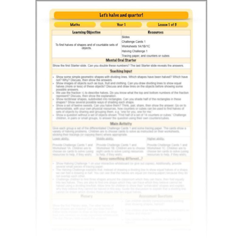 PlanBee Let's halve and quarter!