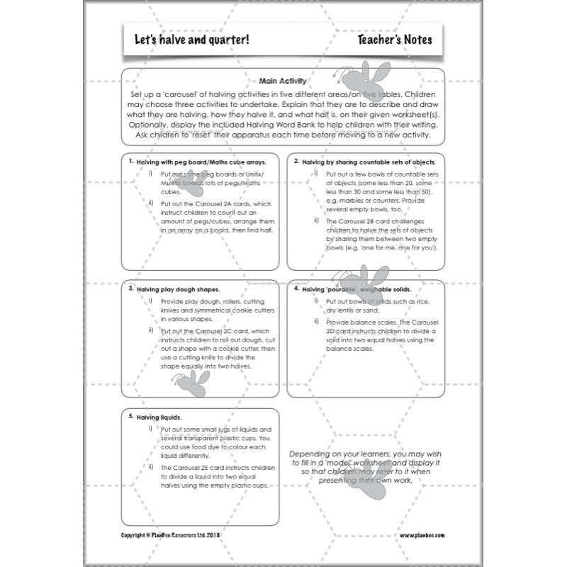 PlanBee Let's halve and quarter!