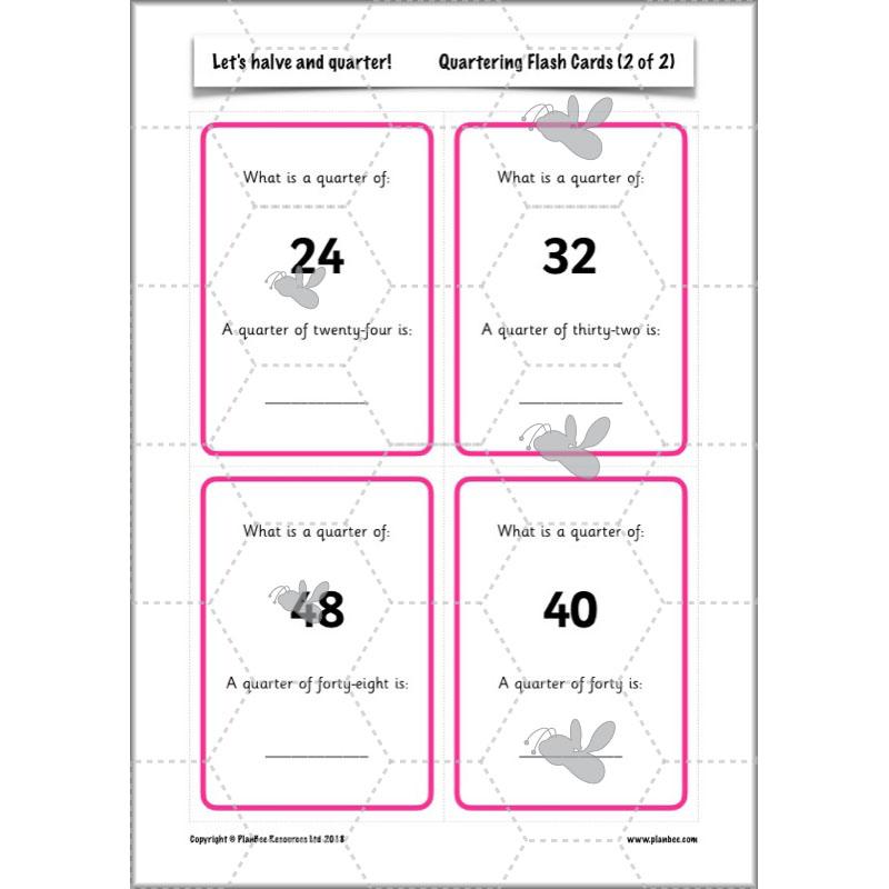 PlanBee Let's halve and quarter!