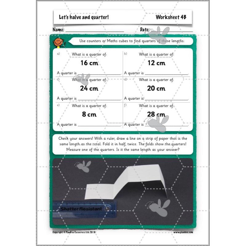 PlanBee Let's halve and quarter!