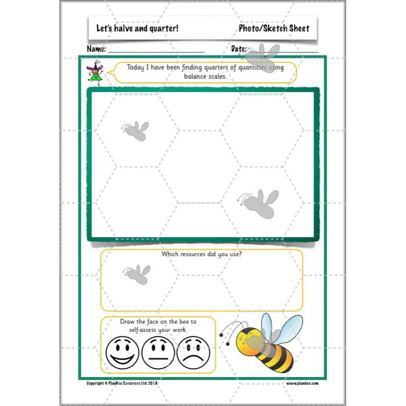 PlanBee Let's halve and quarter!