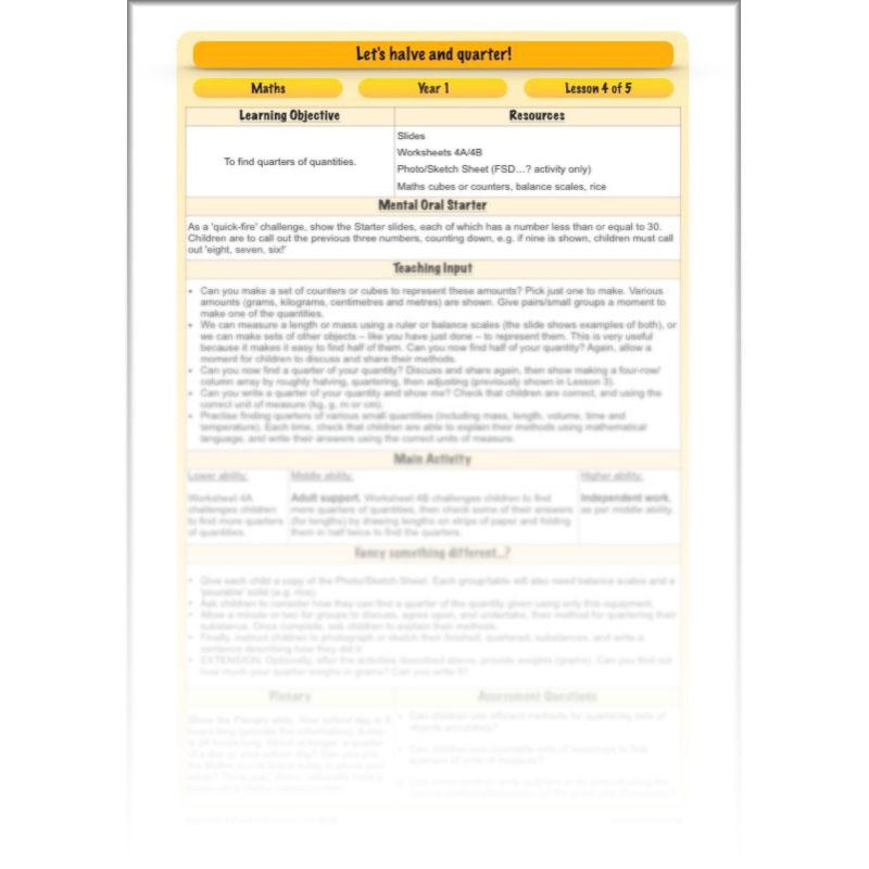 PlanBee Let's halve and quarter!