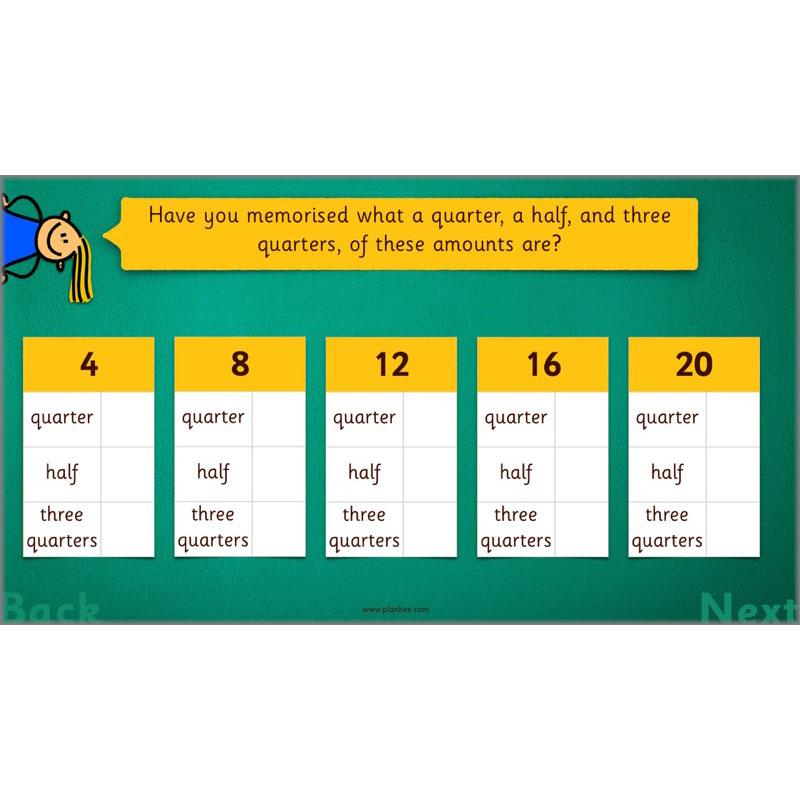 PlanBee Let's halve and quarter!