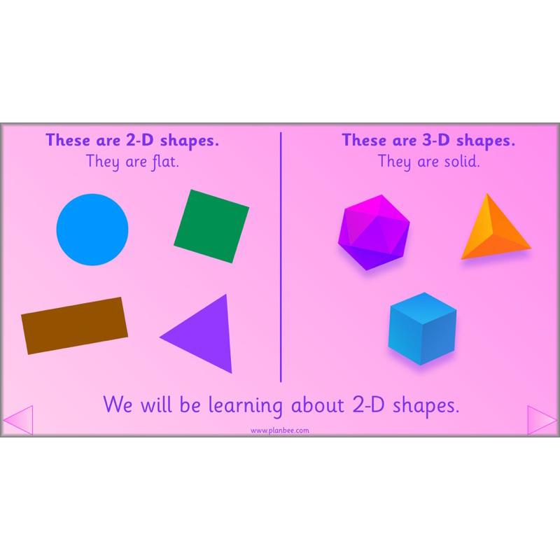 PlanBee Names of 2D shapes Year 1 Maths by PlanBee