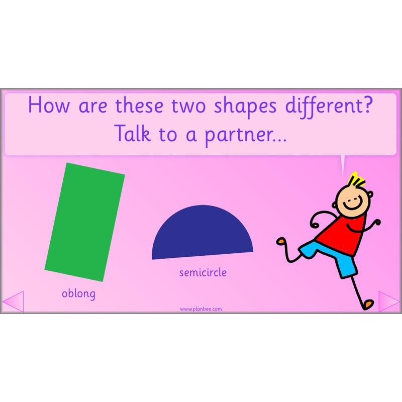 PlanBee Names of 2D shapes Year 1 Maths by PlanBee