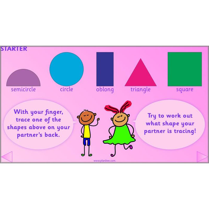 PlanBee Names of 2D shapes Year 1 Maths by PlanBee