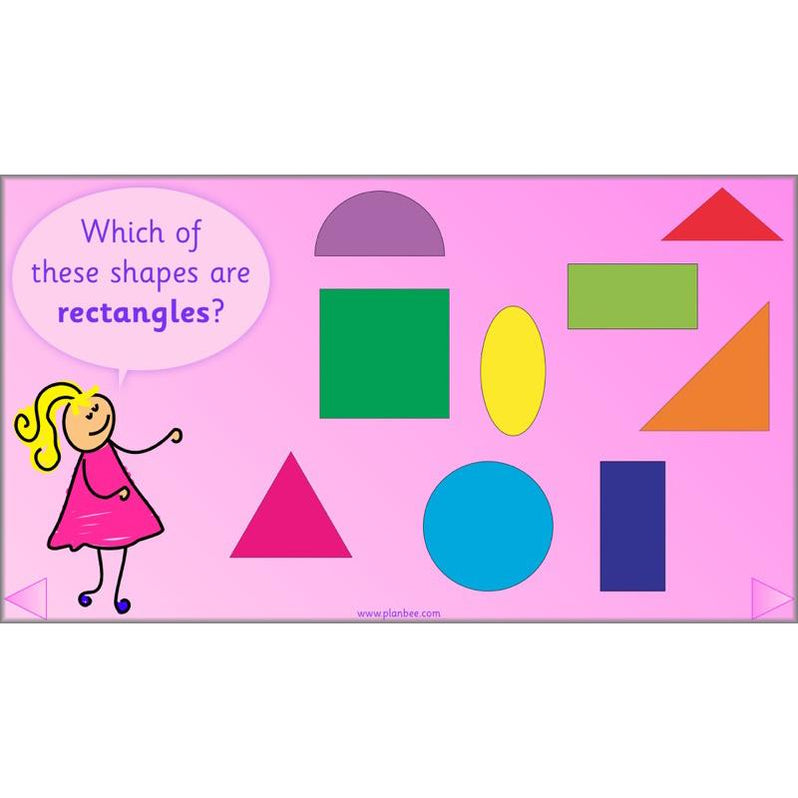 2D Shapes Year 1 Maths Lesson Pack by PlanBee