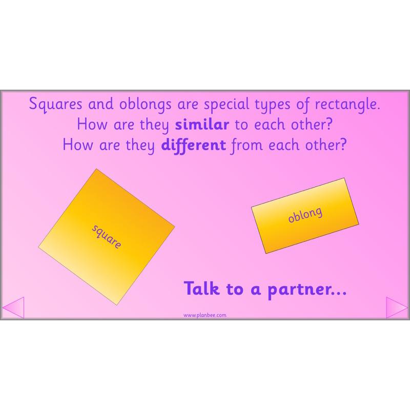 PlanBee Names of 2D shapes Year 1 Maths by PlanBee