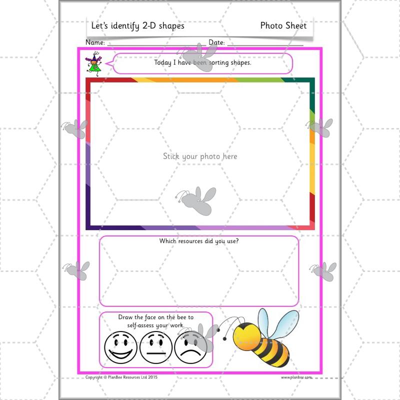 PlanBee Names of 2D shapes Year 1 Maths by PlanBee