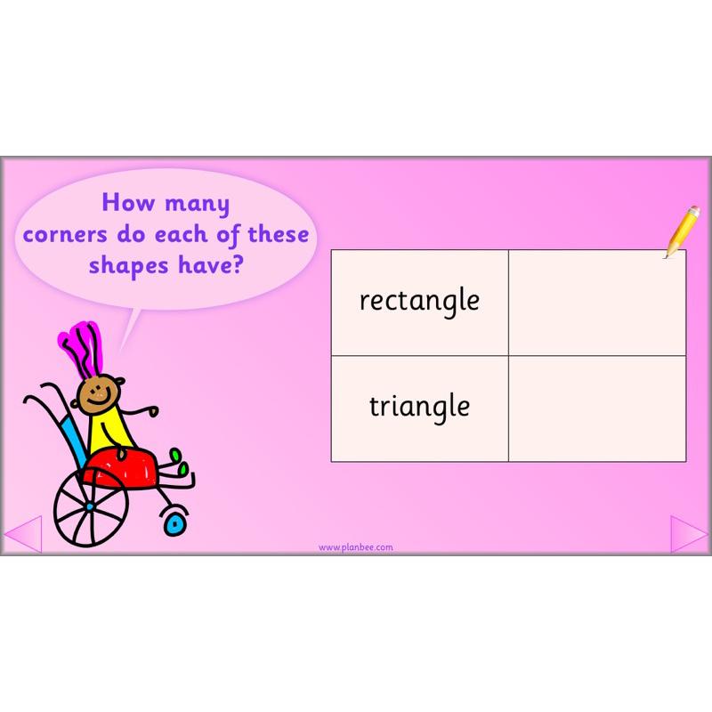 PlanBee Names of 2D shapes Year 1 Maths by PlanBee