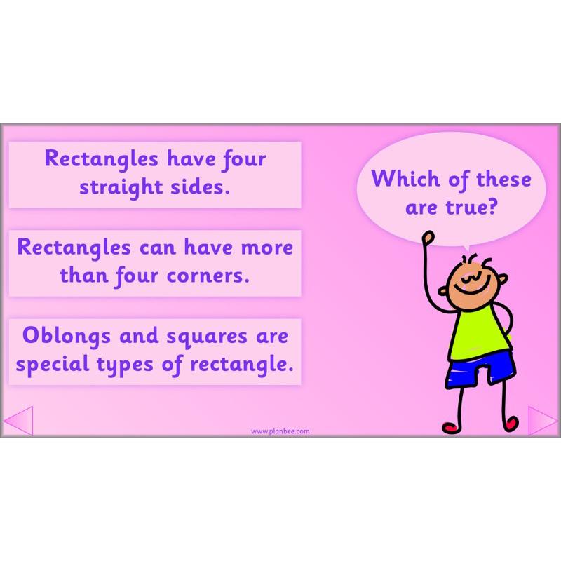 PlanBee Names of 2D shapes Year 1 Maths by PlanBee