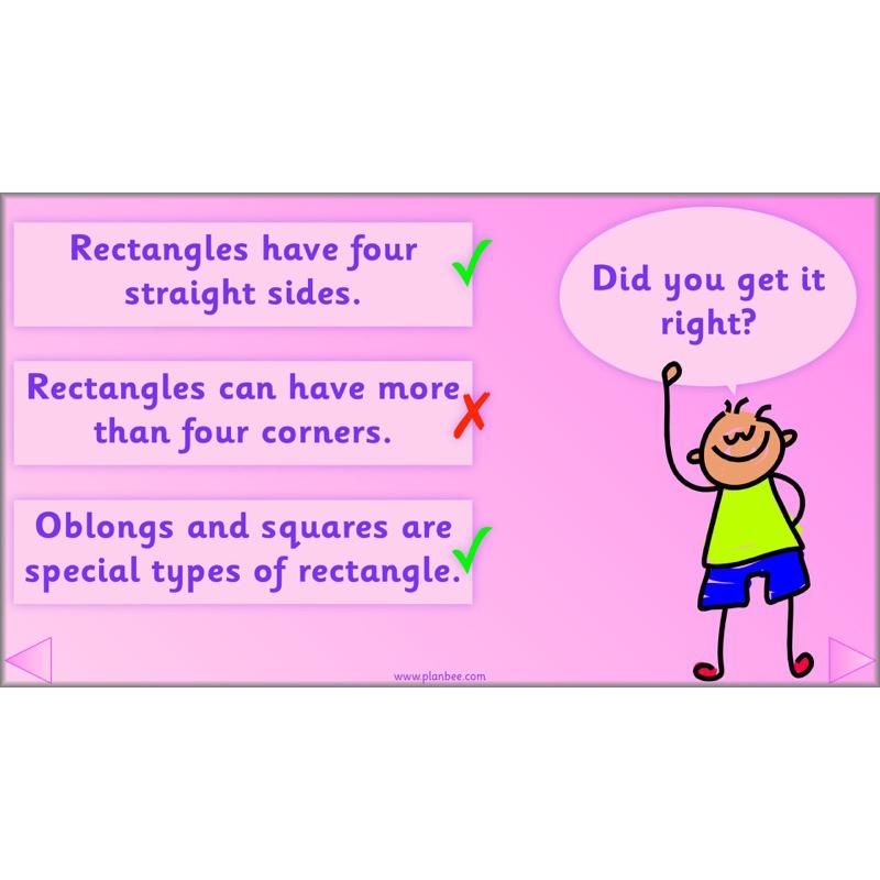 PlanBee Names of 2D shapes Year 1 Maths by PlanBee