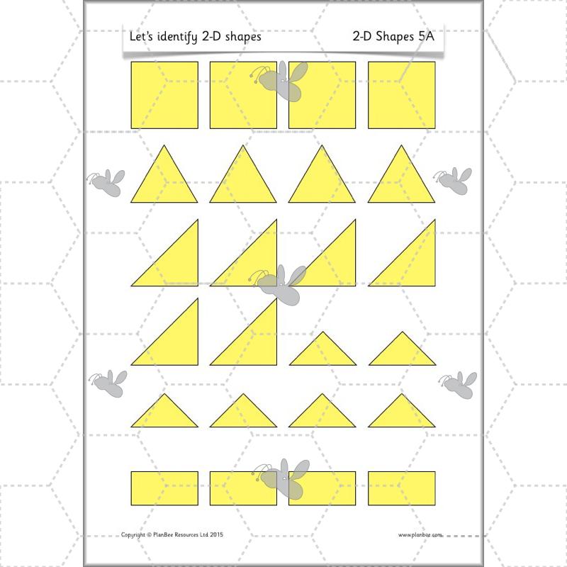 PlanBee Names of 2D shapes Year 1 Maths by PlanBee