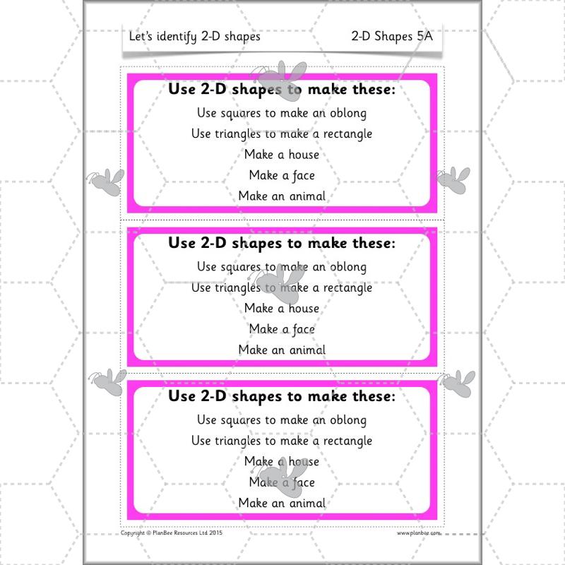 PlanBee Names of 2D shapes Year 1 Maths by PlanBee