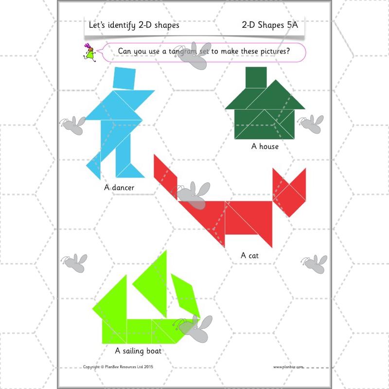 PlanBee Names of 2D shapes Year 1 Maths by PlanBee