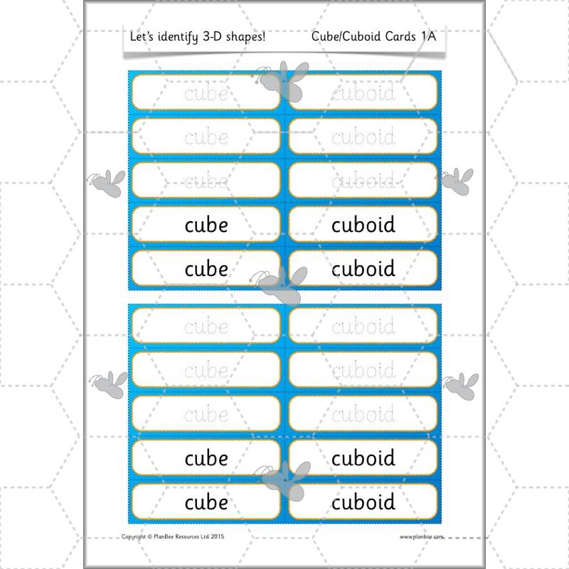 PlanBee Names of 3D shapes Year 1 Shape Lessons | PlanBee