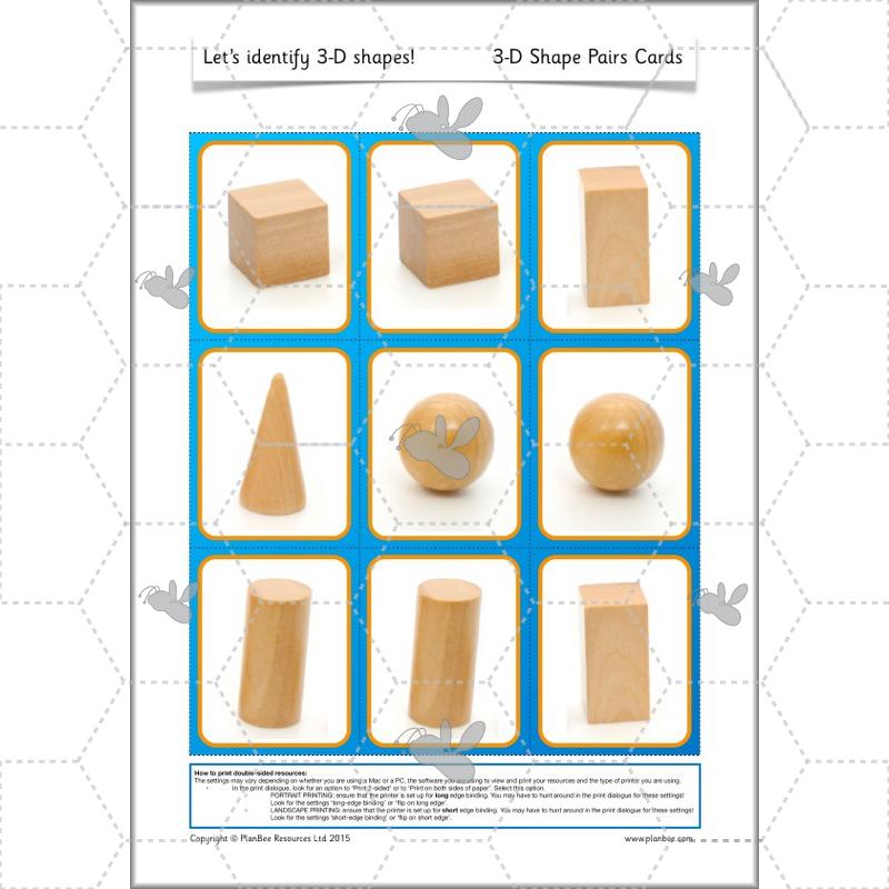 PlanBee Names of 3D shapes Year 1 Shape Lessons | PlanBee