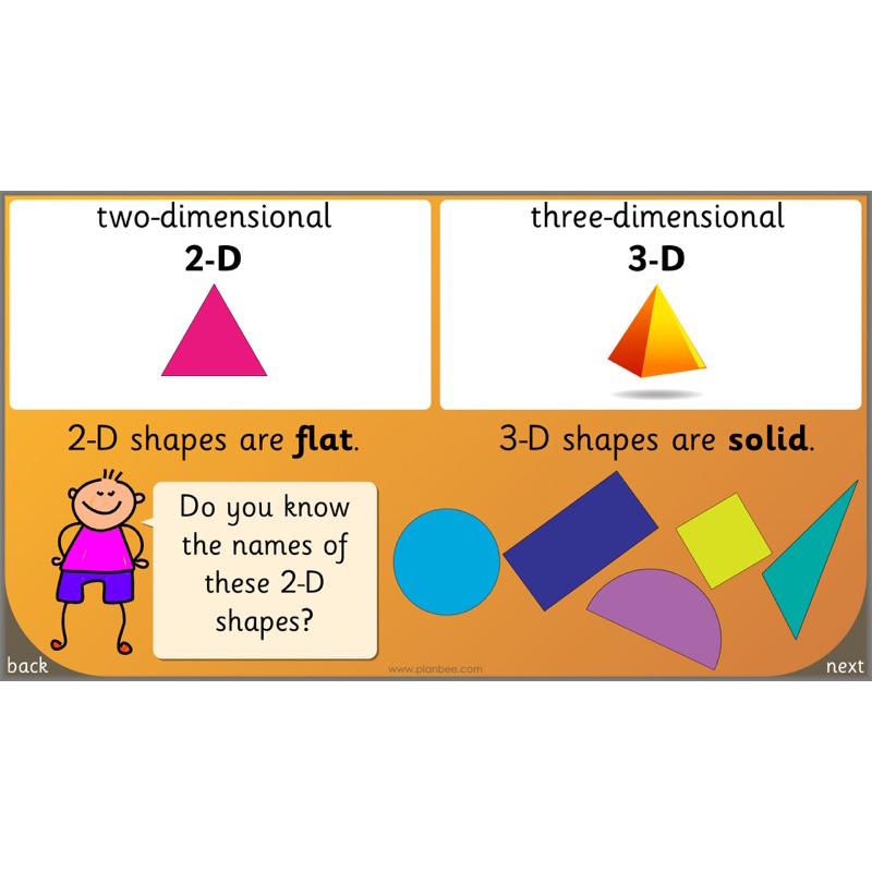 PlanBee Identify Shapes 2D and 3D Shapes Lessons | PlanBee