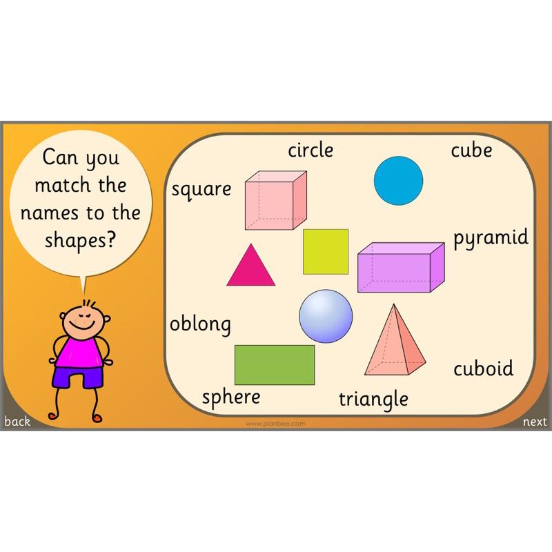 PlanBee Identify Shapes 2D and 3D Shapes Lessons | PlanBee