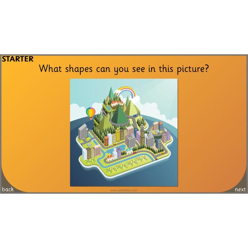PlanBee Identify Shapes 2D and 3D Shapes Lessons | PlanBee