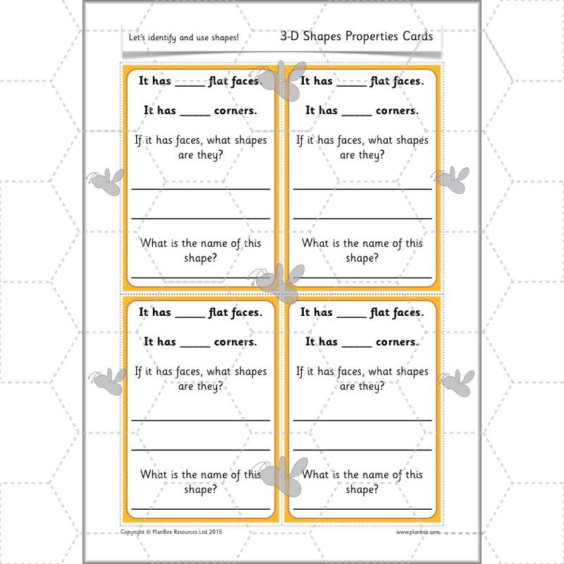PlanBee Identify Shapes 2D and 3D Shapes Lessons | PlanBee