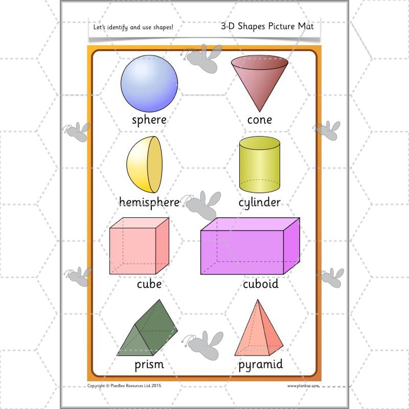 PlanBee Identify Shapes 2D and 3D Shapes Lessons | PlanBee